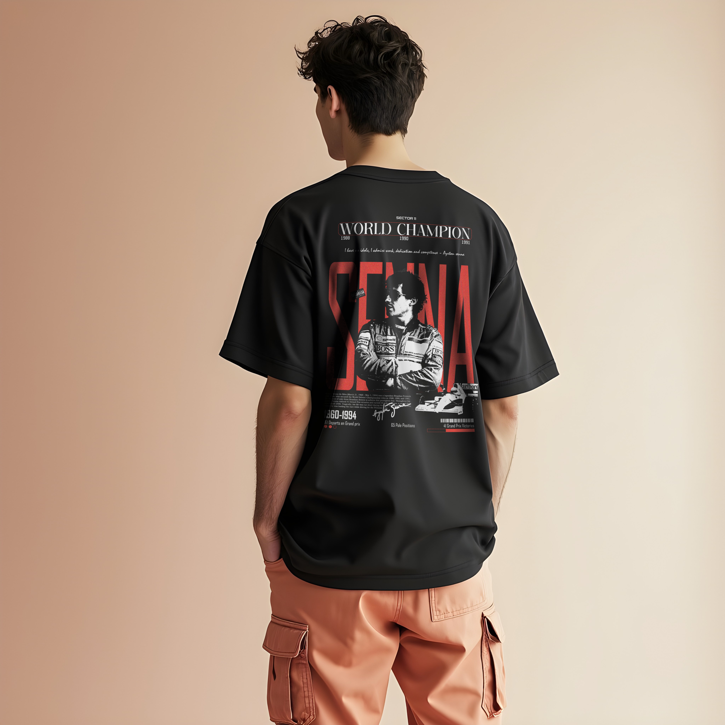 Ayrton Senna Oversized T-shirt